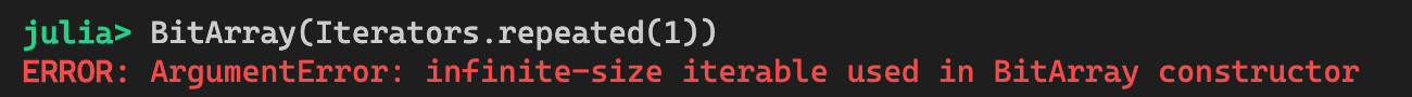 BitArray repeated